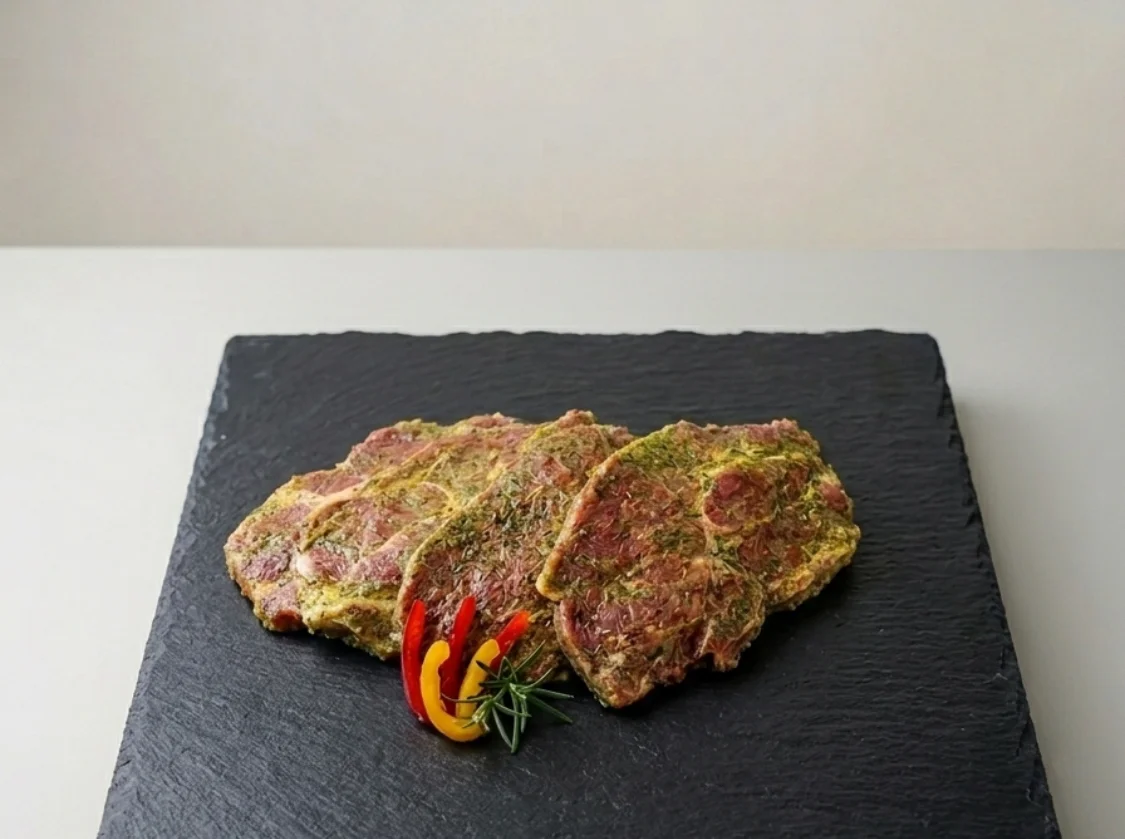 Schweinenackensteak Kräuter