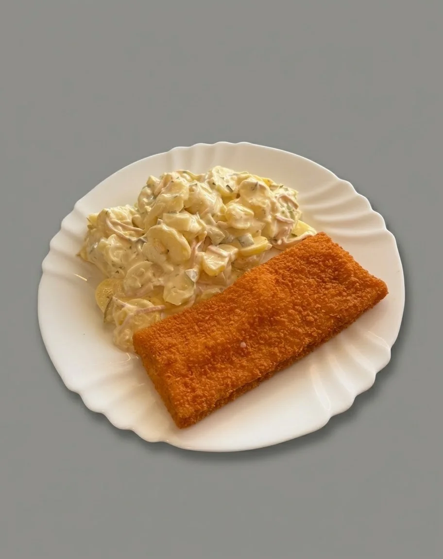Backfisch mit Kartoffelsalat