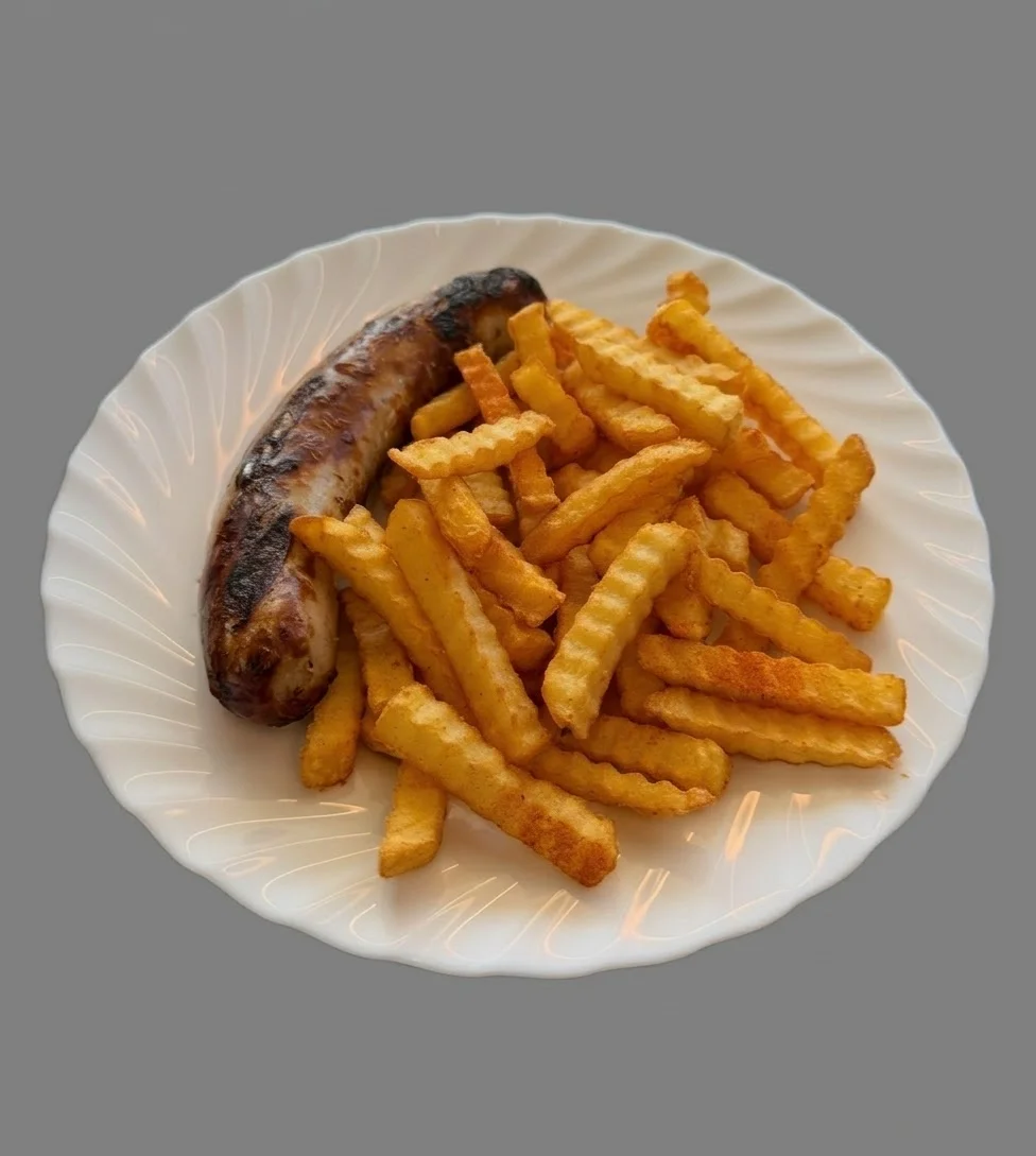 Roster mit Pommes